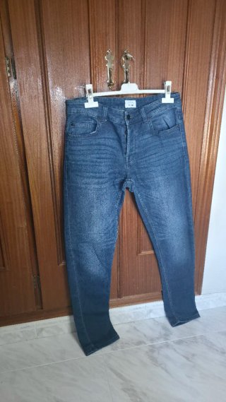 Pantalón Vaquero Slim Azul