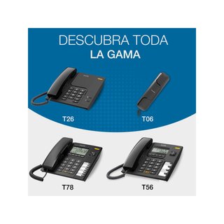 Telefono fisso Alcatel con altoparlante nero