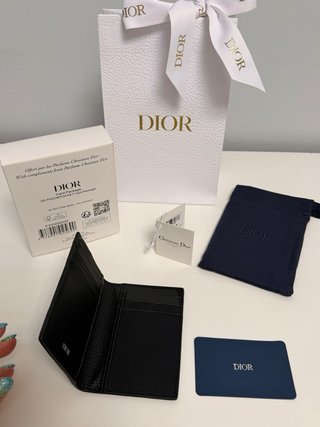 Portafogli nero da uomo Dior