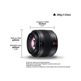 Ottica Panasonic LUMIX Leica DG SUMMILUX 25mm F1.4