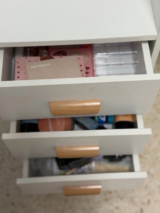 Toeletta per trucco bianca
