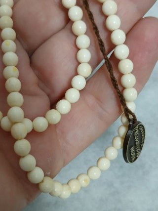 Collana antica perle beige