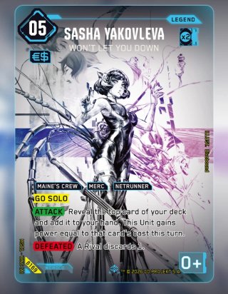 Carta Cyberpunk Sasha Yakovleva