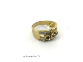 anillo oro 18k con piedra con amatista