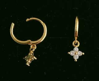 Pendientes Arito Plata Moissanitas.