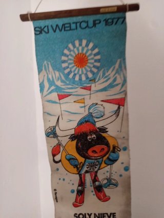 Banderín  Copa Ski 1977 granada sierra nevada