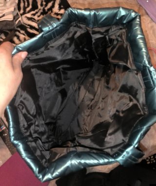 Borsa Victoria's Secret Teal Argento Trapuntata