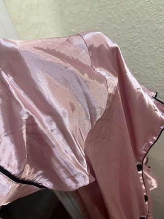 Camisa pijama satinada rosa
