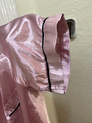 Camisa pijama satinada rosa