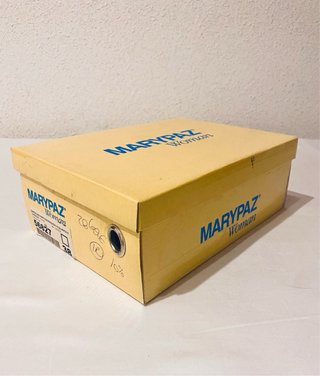 Marypaz - Sandalias blancas (cuña) piel talla 38
