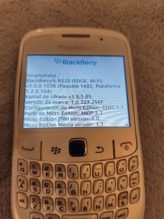 BlackBerry Curve 8520 Blanca Yoigo Funcionando