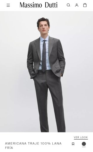 Americana Lana Fría Massimo Dutti Talla 52