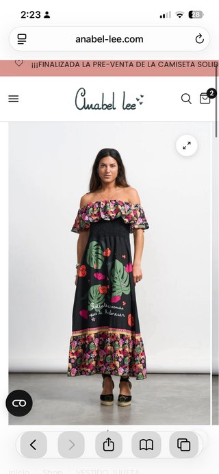 Vestido Anabel Lee Julieta Talla XXL