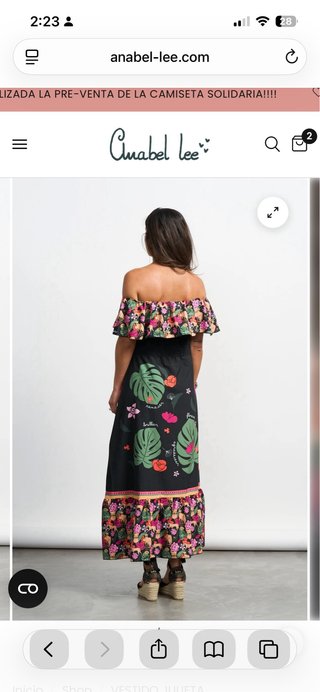 Vestido Anabel Lee Julieta Talla XXL
