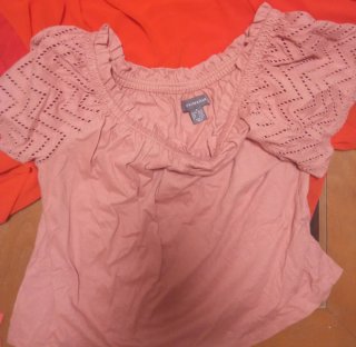 Blusa rosa Primark hombros descubiertos