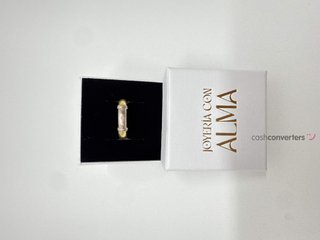 anillo oro 18k con piedra con diamante