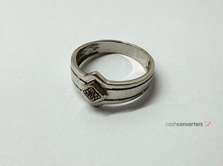 anillo oro 18k con piedra con diamante
