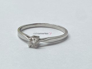 anillo oro 18k con diamante