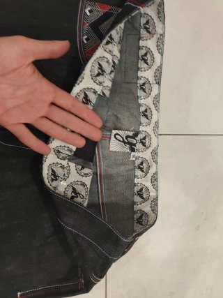 Nuevo único Pantalón corto vaquero Grimey bordado