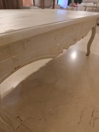 Mesa de centro provenzal madera maciza