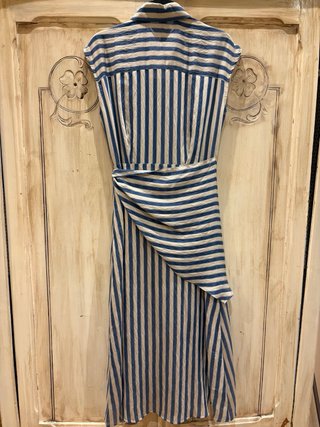 Vestido largo Mango rayas