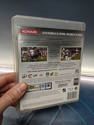 videojuego, Pro Evolution Soccer PES 2008 ps3 playstation 3
