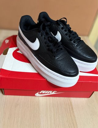 Nike Court Vision Alta LTR Negro/Blanco