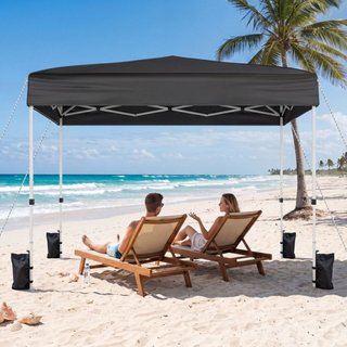Gazebo exterior 3x3m de tela oxford con paredes re