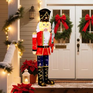 Soldado de nuez brillante de 157 cm para decoració