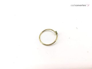anillo oro 18k con piedra con circonita
