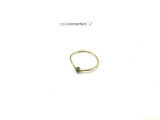 anillo oro 18k con piedra con circonita