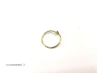 anillo oro 18k con piedra con circonita