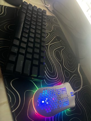 Set Tastiera e Mouse da Gaming Nero/Arancione