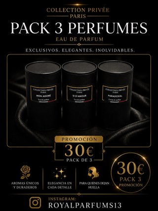 Pack 3 Perfumes Collection Privée