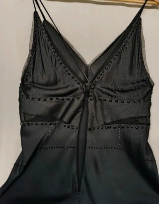 Vestido Zara Negro Edición Limitada Tachuelas