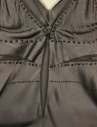 Vestido Zara Negro Edición Limitada Tachuelas