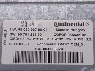 Citroen 1141520 9802096780 centralita start / ds5