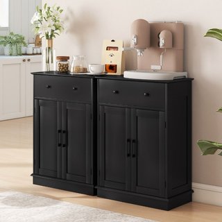 Buffet moderno con cajón y estante ajustable para