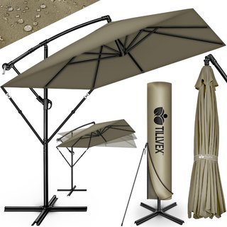 Parasol Rectangular de Aluminio Ø 330 Cm + Tillvex