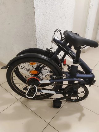 Bicicleta pieghevole Btwin Tilt 500 7v Blu