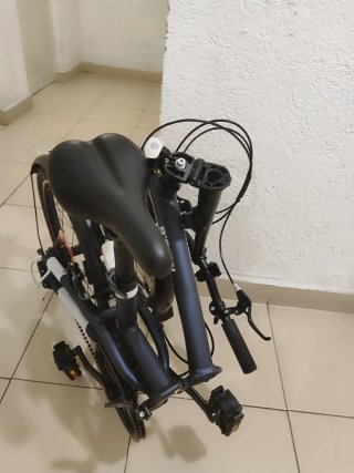 Bicicleta pieghevole Btwin Tilt 500 7v Blu
