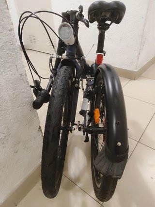 Bicicleta pieghevole Btwin Tilt 500 7v Blu
