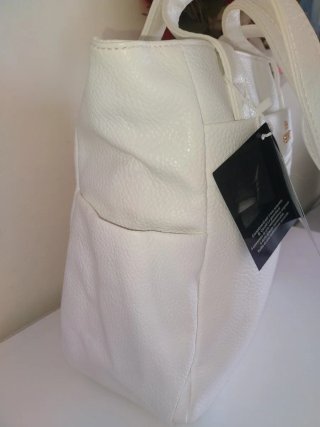 Borsa a spalla Roberto Cavalli bianca