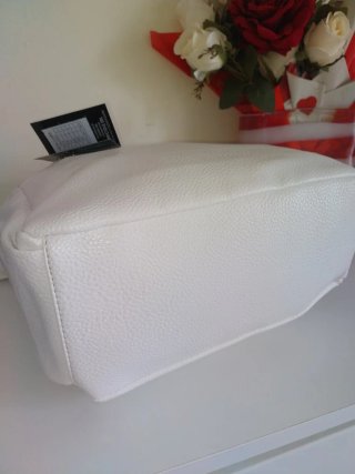 Borsa a spalla Roberto Cavalli bianca