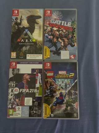 Pack 4 Juegos Nintendo Switch: FIFA, LEGO, ARK, WW