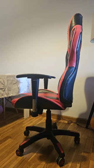 Silla Gamer/Escritorio Roja y Negra