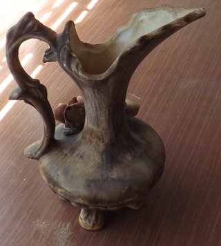 Caraffa vintage Capodimonte floreale