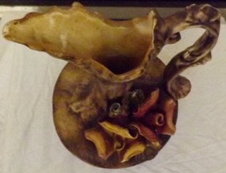 Caraffa vintage Capodimonte floreale