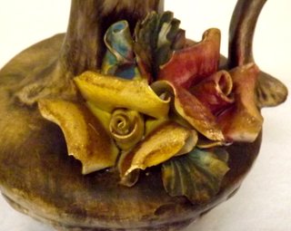Caraffa vintage Capodimonte floreale