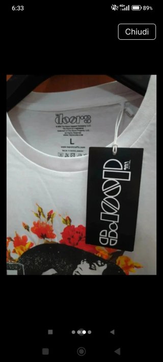 T-shirt The Doors L nuova con cartellino